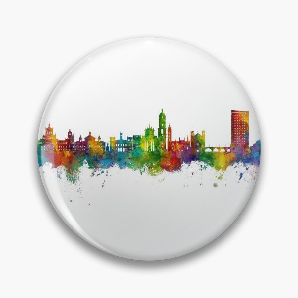 Item preview, Valladolid Spain Skyline designed and sold by ArtPrints.