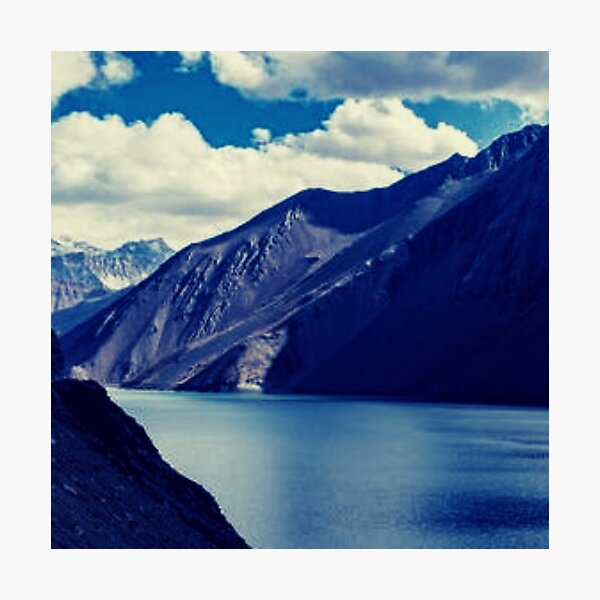 Item preview, Rocky Mountains, Cloudy Sky, Blue Ocean, Landscape Art designed and sold by Nature-Arts.