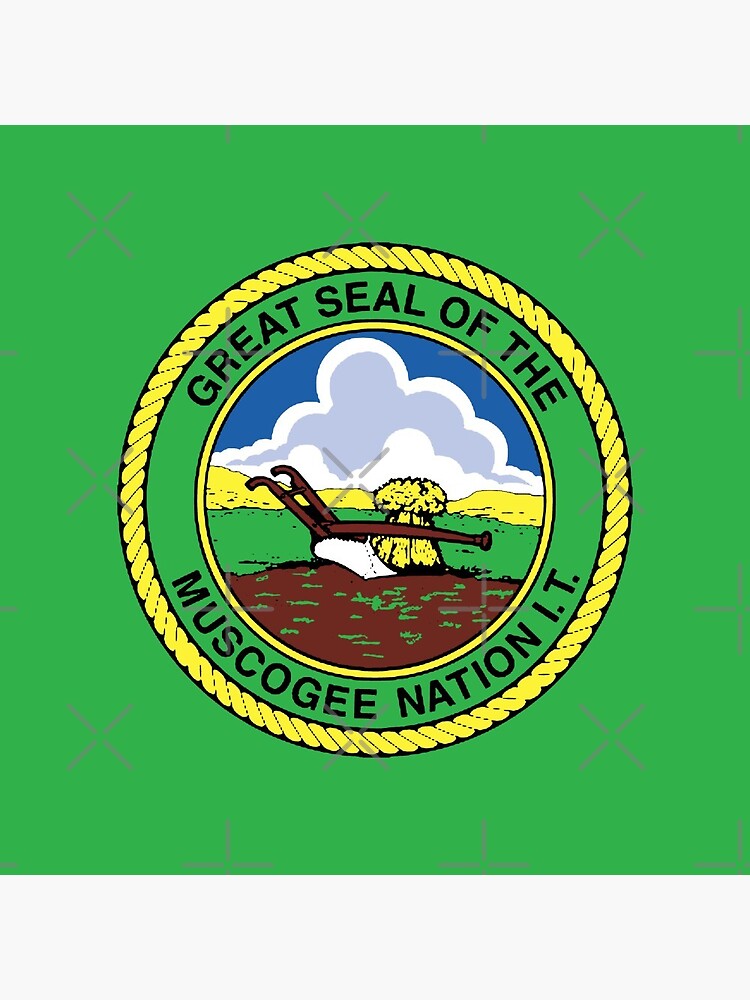 Disover Great Seal Of The Muscogee Nation Pin Button