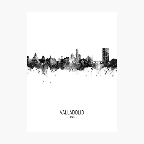Item preview, Valladolid Spain Skyline designed and sold by ArtPrints.