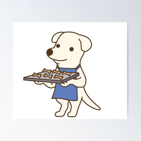 Item preview, Dog with Biscuits designed and sold by line-on-line.