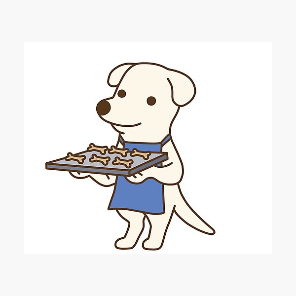 Item preview, Dog with Biscuits designed and sold by line-on-line.