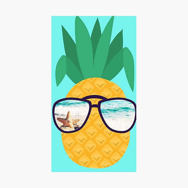 Item preview, Funny pineapple with sunglasses designed and sold by DIDAKU.