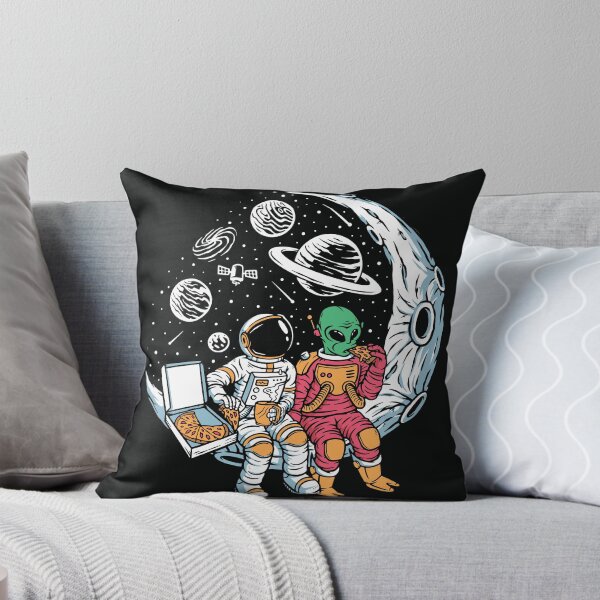 Item preview, Astronauts Aliens Chill Together Moon Illustration designed and sold by Peekonet.