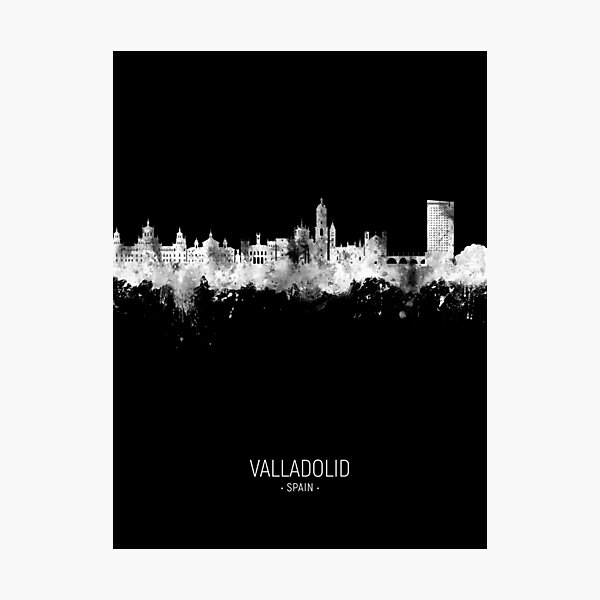 Item preview, Valladolid Spain Skyline designed and sold by ArtPrints.