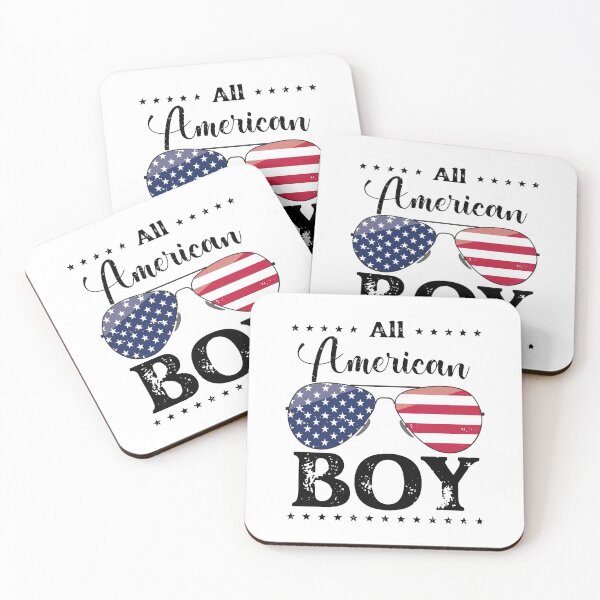 Item preview, All American Boy - US Flag Glasses 01 - Black, 4th of July, American Family designed and sold by Respire2020.