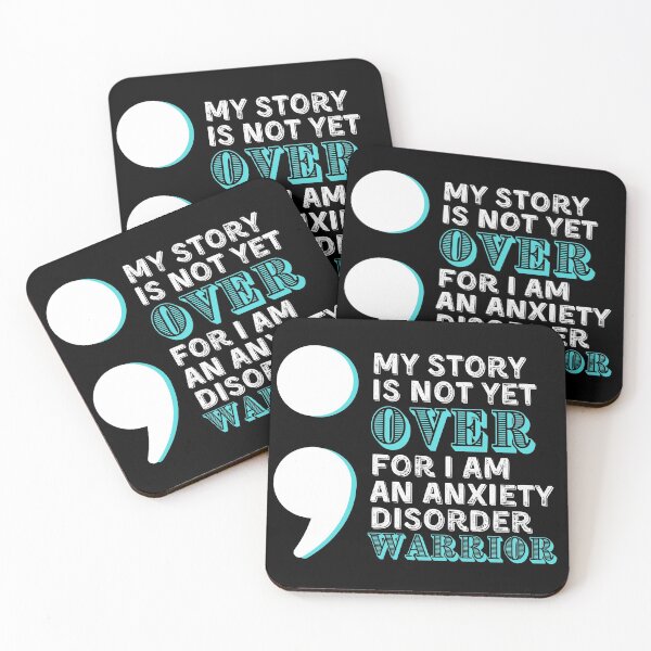 Item preview, Anxiety Disorder Warrior - My Story Is Not Yet Over (BLACK) designed and sold by UniqqFactory.