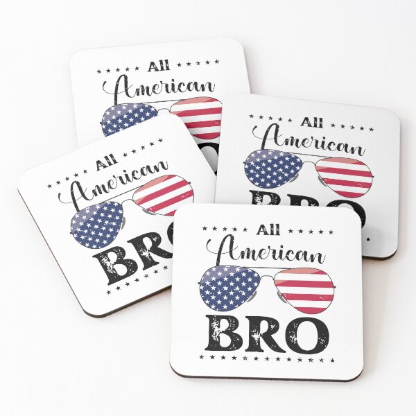 Item preview, All American Bro - US Flag Glasses 01 - Black, 4th of July, American Family designed and sold by Respire2020.