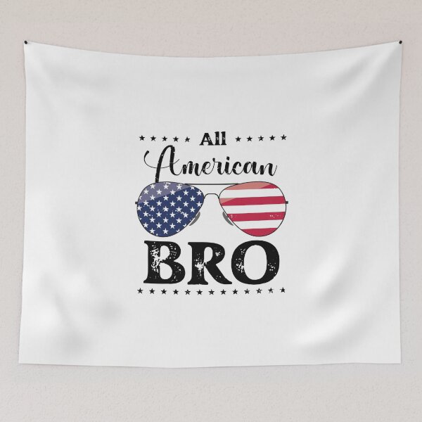 Item preview, All American Bro - US Flag Glasses 01 - Black, 4th of July, American Family designed and sold by Respire2020.