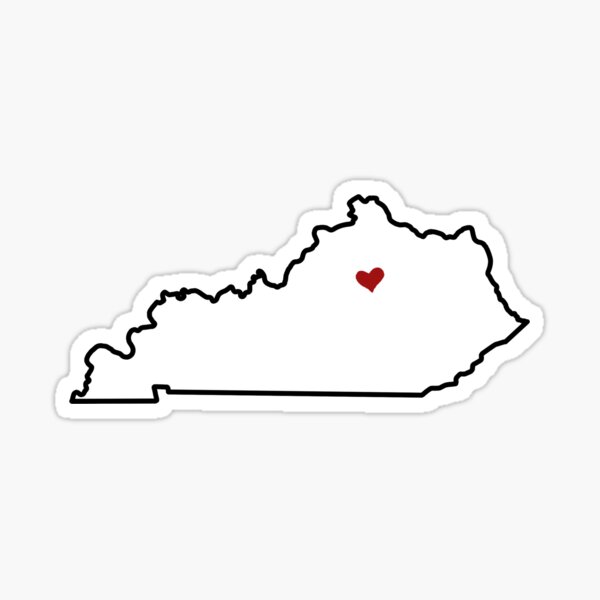 Kentucky State Outline Decal Sticker Louisville Lexington 