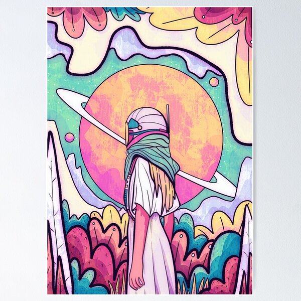 Item preview, The explorer and the planets designed and sold by Swadeillustrations.