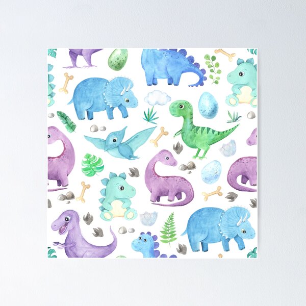 Item preview, My pet dinosaur - pastel colors designed and sold by MagicStrawberry.