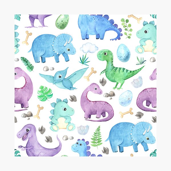 Item preview, My pet dinosaur - pastel colors designed and sold by MagicStrawberry.