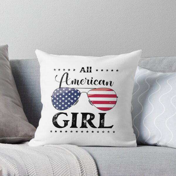 Item preview, All American Girl - US Flag Glasses 01 - Black, 4th of July, American Family designed and sold by Respire2020.