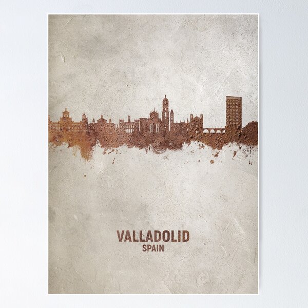 Item preview, Valladolid Spain Skyline designed and sold by ArtPrints.