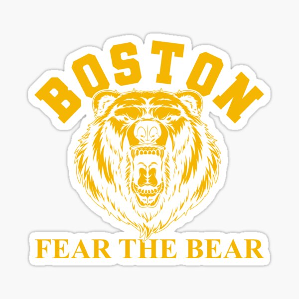 Boston Bruins Bear Head Precision Cut Decal / Sticker