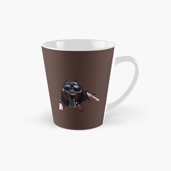 Item preview, Cool German Shepherd Dog wearing sunglasses on brown background designed and sold by Amalzaki.