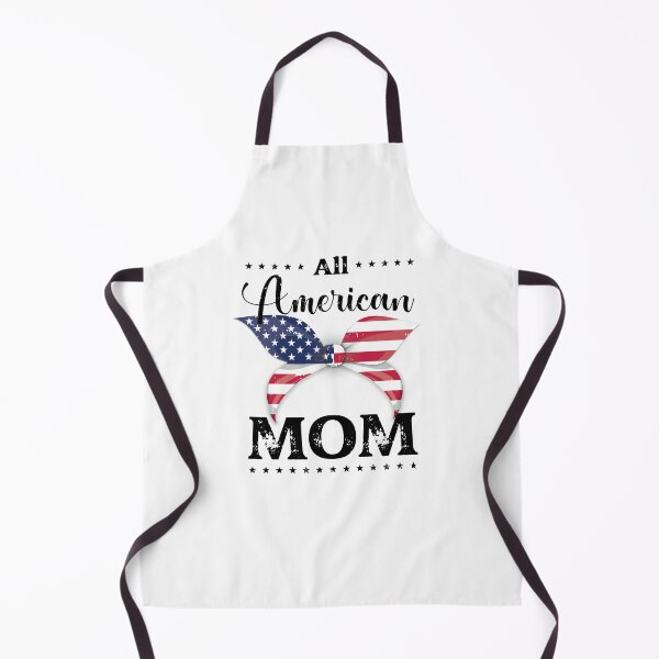 Item preview, All American Mom - US Flag Ribbon - Black, 4th of July, American Family designed and sold by Respire2020.