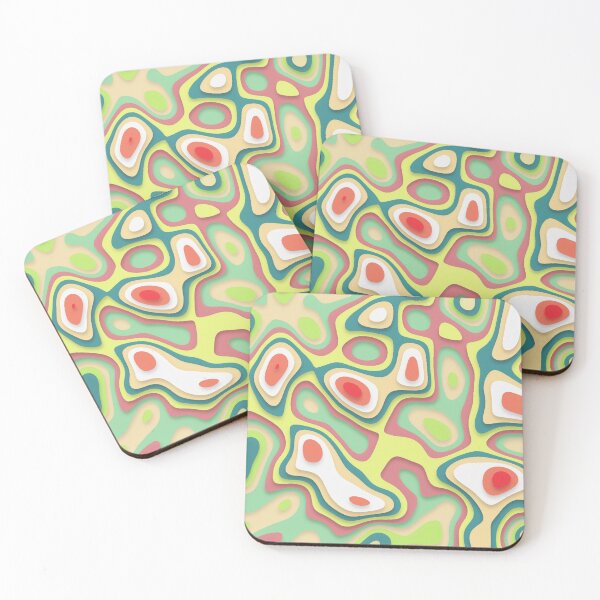 Item preview, Liquid swirls in beautiful pastel colors designed and sold by Mandala & More.