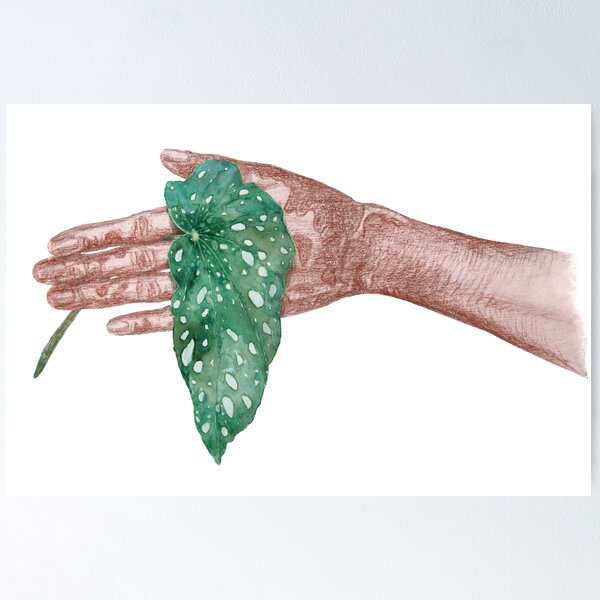 Item preview, A hand with a leaf designed and sold by SpottedPilot.