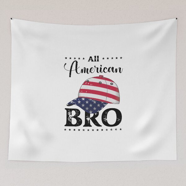 Item preview, All American Bro - US Flag Cap - Black, 4th of July, American Family designed and sold by Respire2020.