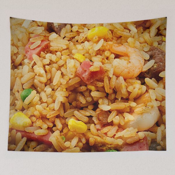 Item preview, Chinese Fried Rice With Egg, Shrimp, Ham and Beef designed and sold by NerdyByDesign.