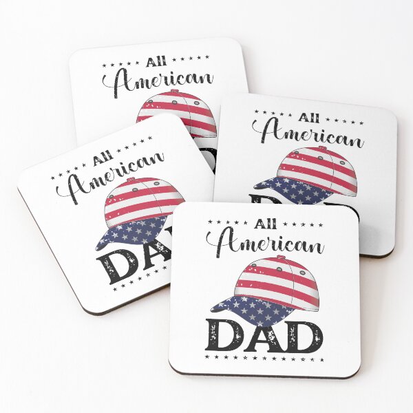 Item preview, All American Dad - US Flag Cap - Black, 4th of July, American Family designed and sold by Respire2020.