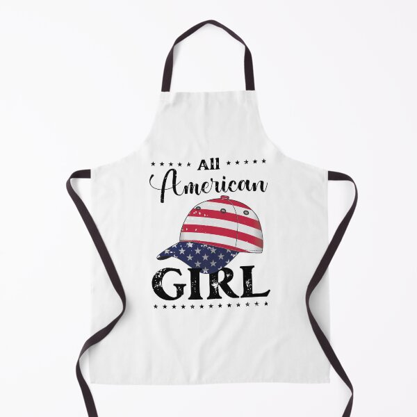 Item preview, All American Girl - US Flag Cap - Black, 4th of July, American Family designed and sold by Respire2020.