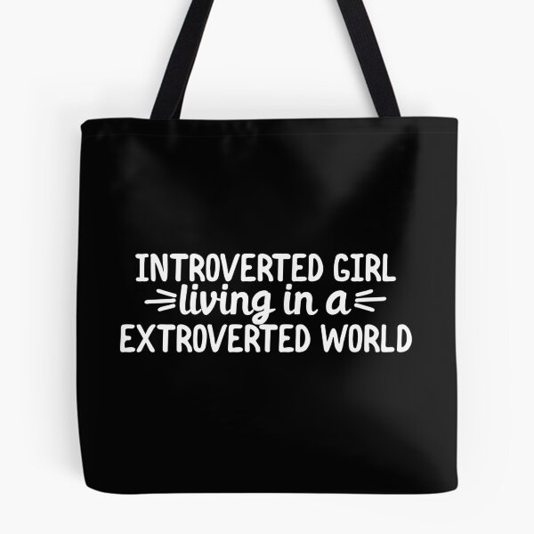 Item preview, Introverted girl living in a extroverted world designed and sold by 23mangoes.