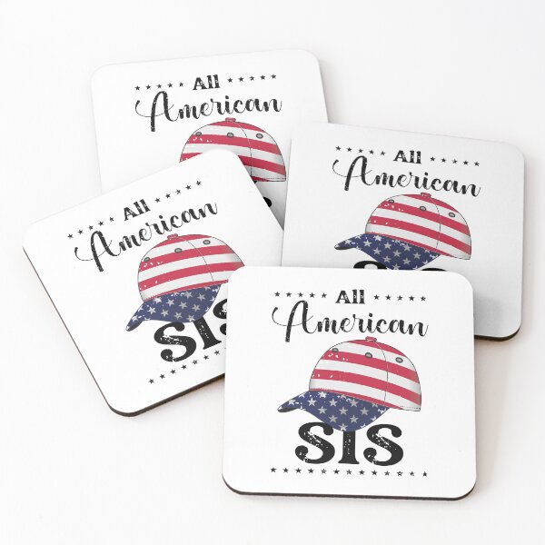 Item preview, All American Sis - US Flag Cap - Black, 4th of July, American Family designed and sold by Respire2020.