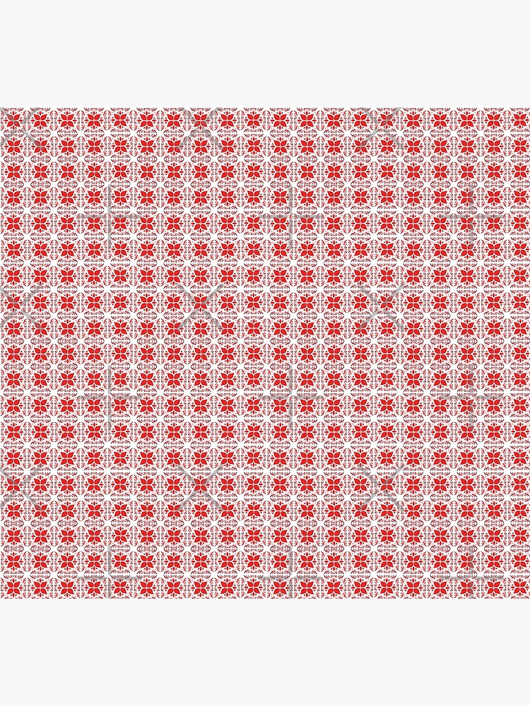 Thumbnail 5 of 5, Socks, Red flowers pattern. designed and sold by Preetydesign.