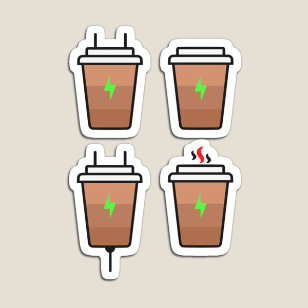 Item preview, Coffee Charging - Charging Battery With Hot Coffee designed and sold by Abhishek Goldar.