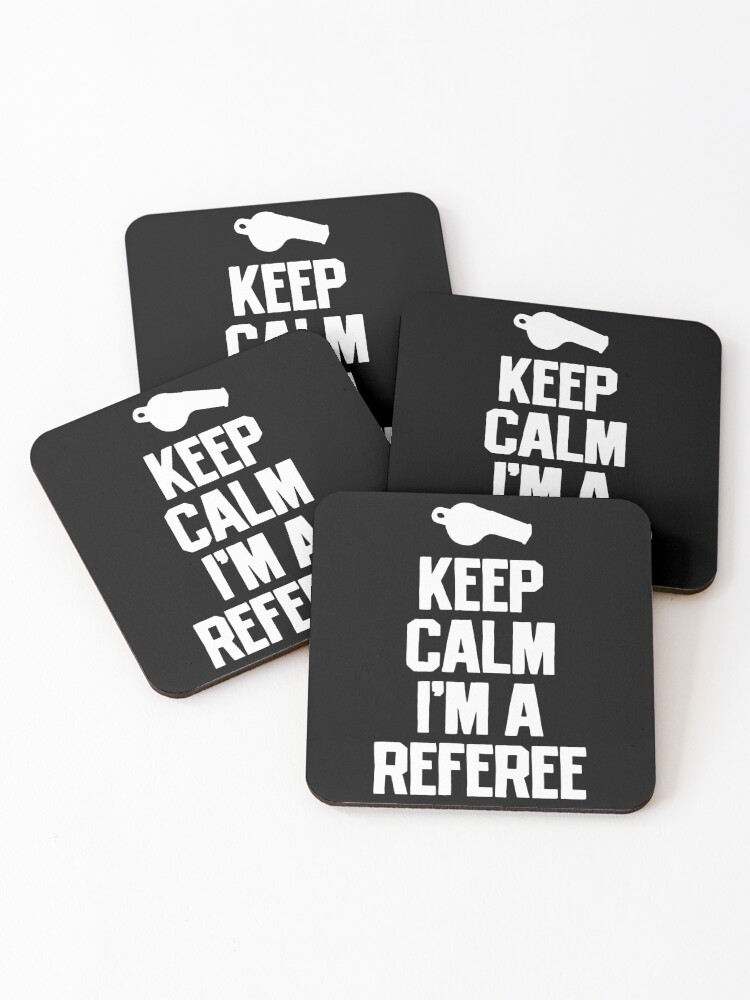 Thumbnail 1 of 5, Coasters (Set of 4), Referee Ref designed and sold by CreativeGiftShp.