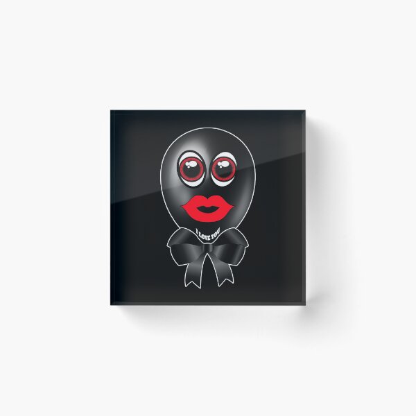 Item preview, Black love balloon designed and sold by Astralia.