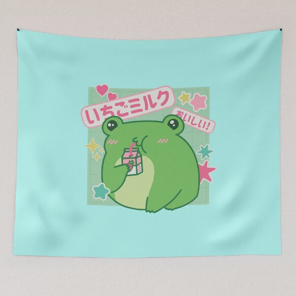 Item preview, Anime frog, strawberry milk designed and sold by DerSenat.