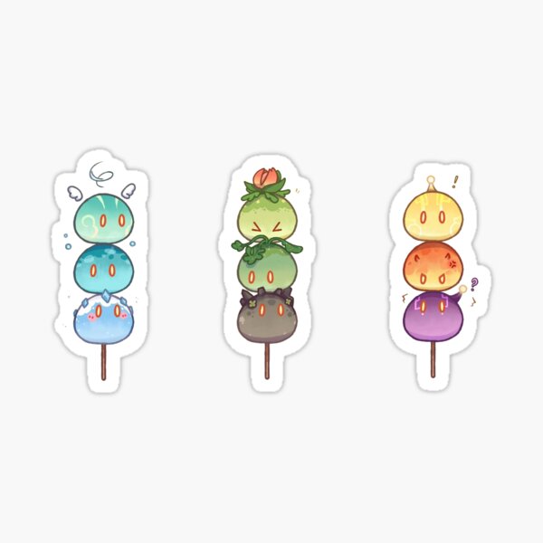 Genshin Impact Slimes Yaki Sticker