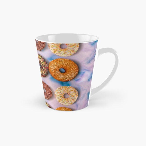 Item preview, dreamy glazed rainbow donuts on pink blue pastel  designed and sold by Mariocii.