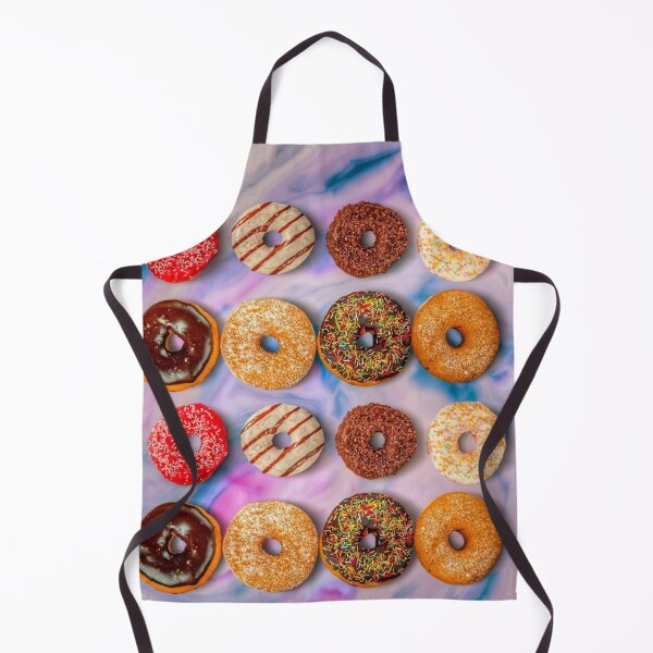 Item preview, dreamy glazed rainbow donuts on pink blue pastel designed and sold by Mariocii.
