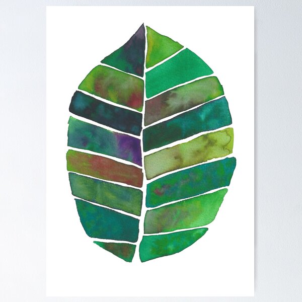 Item preview, Water colour leaf designed and sold by risspowell.