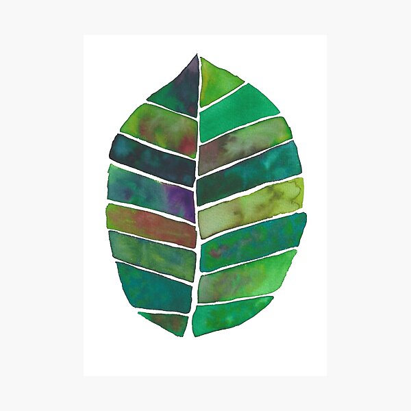 Item preview, Water colour leaf designed and sold by risspowell.