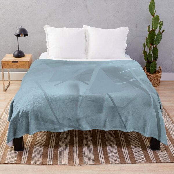 Item preview, Abstract, minimal, blue, pale-blue, light-blue, grey, gray, grey, pastel, designed and sold by PrintedDreams.