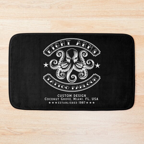 Item preview, Eight Arms Tattoo, Miami Tattoo Parlour, Old School, Octopus, Tattoo Design designed and sold by Proverbial Wisdom Design.