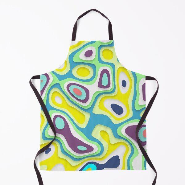 Item preview, Liquid swirl illustration in bright colors designed and sold by Mandala & More.