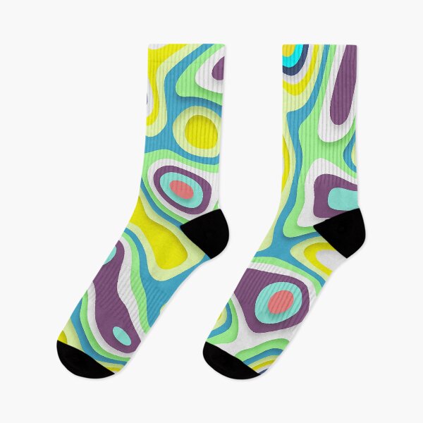 Item preview, Liquid swirl illustration in bright colors designed and sold by Mandala & More.