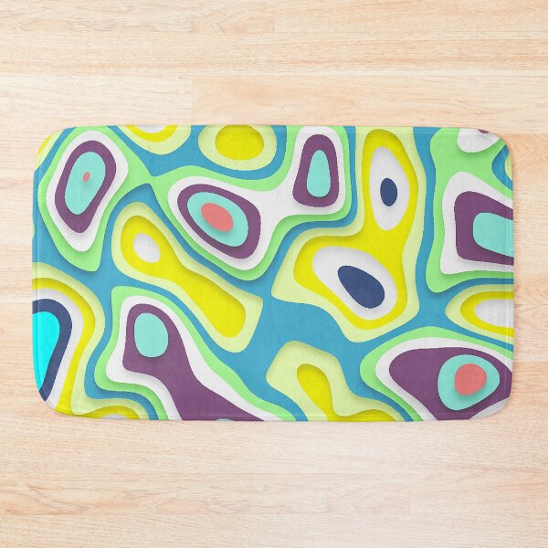 Item preview, Liquid swirl illustration in bright colors designed and sold by Mandala & More.