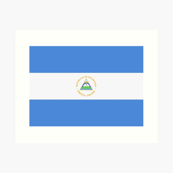 Aperçu de l'œuvre Nicaragua créée et vendue par FlatFlags.