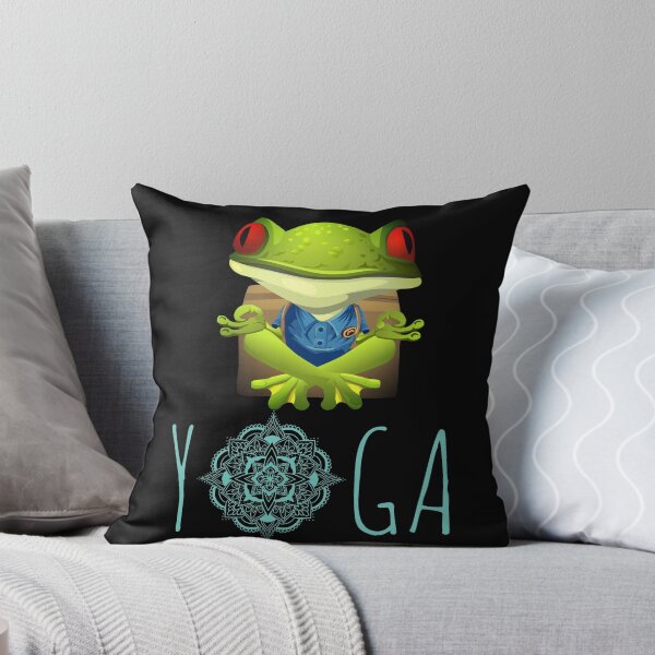 Item preview, yoga soul safe - Cute Yoga Frog designed and sold by mewsis.