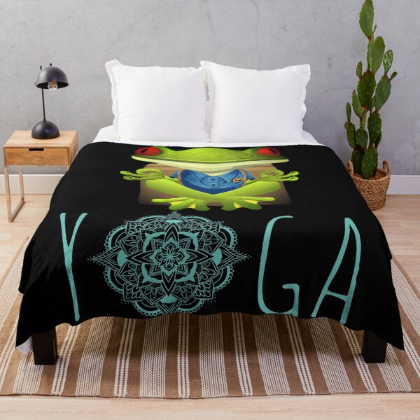 Item preview, yoga soul safe - Cute Yoga Frog designed and sold by mewsis.
