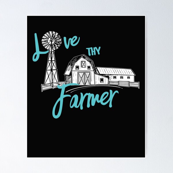 Item preview, Love thy farmer - Awesome gift for farmer designed and sold by Titmit.