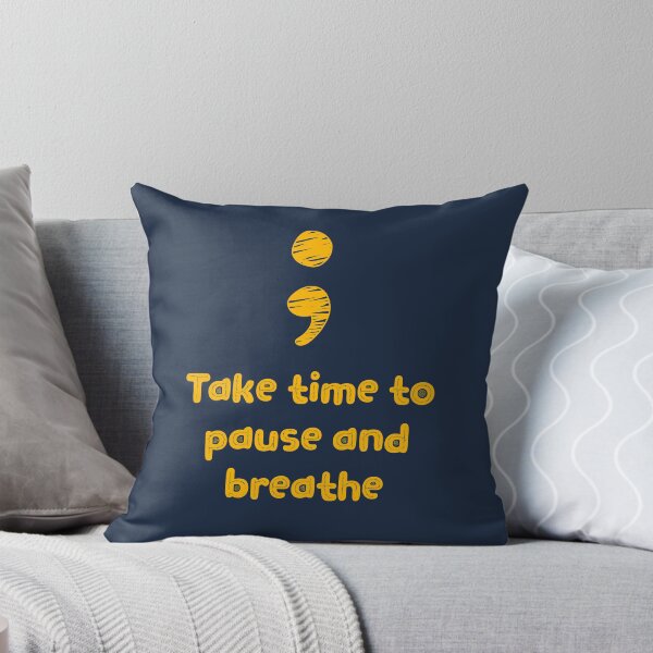 Item preview, Pause and Breathe - Take Your Time (Yellow) designed and sold by UniqqFactory.